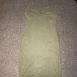 Green mini Dress